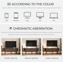 LINSY HOME TV Stand for 65" TV, Mid-Century Modern 58" Entertainment Center with Sliding Tambour Door and Storage Cabinet, Cruved TV Media Console Table for Living Room, Bedroom, Walnut by CozyNest Decor