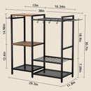 Garden Garage Tool Organizer - with 3-tier Shelves, Yard Tool Organizer for Garage with 4 Hooks, Heavy duty Steel Garden Tool Rack Holds up to 48 Long Handled Yard tools for Storage by GreenHaven Gardens