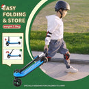 Besrey Kick Scooter for Kids Ages 3-10, 3-Wheel Folding Scooter with Adjustable Height, LED Light Wheels, Extra Wide Deck for Outdoor Activities by TinyTreasures Baby Boutique