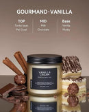 M&SENSE Vanilla Soy Candles, Medium 2 Wick 11.6oz 70 Hours Burning Time, All Natural Organic Soy Wax, Relaxing Aromatherapy Scented Candle, Housewarming Gift for Women and Men by CozyNest Decor