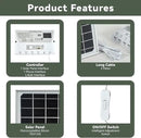 Solar Powered Indoor & Outdoor Pendant Lights with 4 LED Bulbs, Each 5m Cord, Waterproof, 6000mAh Battery for Yards, Gardens, Patios, Camping, RVs & Sheds by CozyNest Decor