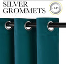 NICETOWN Teal Blackout Curtains 84inch Length 2 Panels Set, Grommet Chic Thermal Insulated Room Darkening Window Treatments for Bedroom/Living Room, W52 x L84 by TinyTreasures Baby Boutique