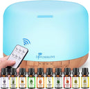 Diffuserlove Diffuser Essential Oil Diffusers 500ML Remote Control Aroma Diffuser Cool Mist Aromatherapy Diffuser with Mute Design, Timer and Auto Shut-Off for Office Living Room Yellow by TinyTreasures Baby Boutique