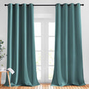 NICETOWN Blackout Bedroom Curtains 90 inches Long, Grommet Thermal Insulated Blackout Window Treatments Room Darkening Drapes Privacy for Bedroom, Sea Teal, Set of 2, W52 x L90 by TinyTreasures Baby Boutique