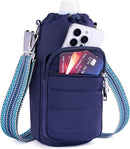 Water Bottle Bag 40 oz Crossbody Holder for Walking Hiking Insulated Carrier Purse with Adjustable Strap by TinyTreasures Baby Boutique
