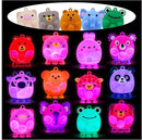 Light Up Animal Pop Fidget Toys, 12 PCS Silicone Suction Toys, Glow Party Favors for Kids, Goodie Bags Stuffers, Birthday Gifts, Bulk Toys Prizes, Classroom Prizes by TinyTreasures Baby Boutique