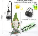 Flocked Garden Gnome Statue, Large Outdoor Gnome with Solar Lights, Funny Garden Figurines for Outdoor Home Yard Decor (15.8 Inch Tall) by GreenHaven Gardens