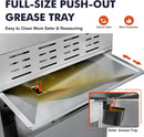 Llamaviva 5 Burner Propane Gas Grill with Side Burner,Stainless Steel BBQ Grill with Porcelain-Enameled Cast Iron Grates, 68000 BTU Cabinet-Style Cart Design for Outdoor Patio Barbecue- food clip by GreenHaven Gardens