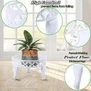 White Plant Stand, Anti-Rust Planter Stands for Indoor Plants, Metal Plant Stands Outdoor, Round Plant Shelf Flower Pot Stand,Display Shelves Potted Plant Holders for Garden Patio Decor by GreenHaven Gardens