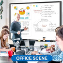 H-Qprobd Large Magnetic White Board Dry Erase Whiteboard with Black Aluminum Frame, 60"X40" Hanging White Boards for Wall with Long Pen Tray, Presentation Board for Office Classroom Home by TinyTreasures Baby Boutique