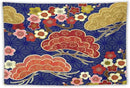 HZOHNAGO Japanese Tapestry Art Abstract Colorful Cherry Blossom Blue Background Pattern Printed Wall Tapestry Painting Wall Hanging for Bedroom Living Room Dorm 90" W x 60" H by CozyNest Decor