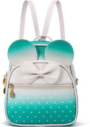 KL928 Girls Bowknot Polka Dot Cute Mini Backpack Small Daypacks Convertible Shoulder Bag Purse for Women by TinyTreasures Baby Boutique