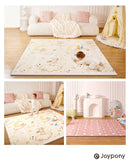 Baby Play Mat, 79" X 71" X 0.6" Extra Large & Thick Reversible Foldable Play Mats for Babies and Toddlers, Anti-Slip Portable Baby Floor Mat for Tummy Time, Baby Mat for Floor with Travel Bag by TinyTreasures Baby Boutique