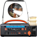 Portable Power Station 300W, 296Wh Solar Generator with 100W USB-C In/Output, Night Light & LED Flashlight, Compact Camping Battery with Strap for Outdoor CPAP Home Backup Emergency by TinyTreasures Baby Boutique