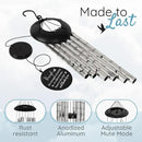 The Wind Chime CO Deep Tone Sympathy Wind Chime with 6 Andonized Aluminum Tubes Tuned Soothing Melody, Memorial Wind Chimes for Outside Decoration (Patio, Graden, Yard) 40" by CozyNest Decor