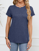 Soft Short Sleeve Shirts for Women, Crew Neck T Shirts for Women Loose Fitting Lightweight Top Basic Tee Shirt by TinyTreasures Baby Boutique