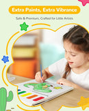 TECJOE Paint with Water Coloring Books for Toddlers, Dinosaur Series Watercolor Set with 3 Brushes, Mess Free Painting Activity for Kids Ages 4 5 6 7 8, Christmas Gifts Arts & Crafts Toy by TinyTreasures Baby Boutique