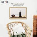 VCK 16x24 Oak Wood Frame for Poster & Picture, Natural Solid Wood Photo Frames 3 Pack, Wall Gallery Frame by CozyNest Decor