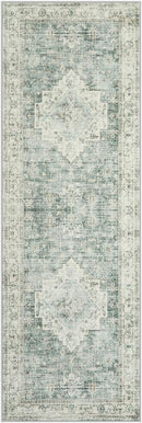 LIVEBOX Washable 2x6 Runner Rug for Bathroom, Non Slip Kitchen Mats for Floor Entryway, Boho Indoor Front Door Mat Low-Pile Runners for Hallways, Farmhouse Rugs for Laundry, Sage Green by TinyTreasures Baby Boutique