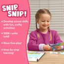 Skillmatics Scissor Skills Activity Book - Snip Snip, 25 Fun Cutting & Creative Activities for Preschoolers, 2 Child-Safe Scissors, Fine Motor Skills Craft Kit, Gifts for Kids Ages 3, 4, 5, 6, 7 by TinyTreasures Baby Boutique