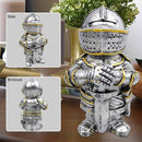nezababy Knight Gnomes Guard Garden Statue Decoration Medieval Wee Crusader Battle Swordsman Fighting Outdoor Figurines Lawn Decor Resin (E) by GreenHaven Gardens