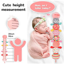 Infant Baby Musical Stuffed Animal Activity Soft Toys with Multi-Sensory Crinkle, Rattle and Textures for 0-3-6-12 Months Developmental Toys, Caterpillar, Pink by TinyTreasures Baby Boutique