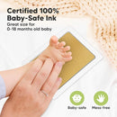 4-Pack Inkless Baby Hand and Footprint Kit - Mess Free Ink Pad for Newborn Keepsake, Dog Nose & Paw Print Kit, Clean Touch Ink Pad for Baby Hand & Footprints, Ideal New Mom Gifts (Gold/Silver, L) by TinyTreasures Baby Boutique