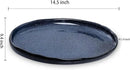 vicrays Serving Platter Ceramic Tray Plates Extra Large Oval 14.5 Inch Porcelain Dinner Plates Long Serving Dish Set Entertaining Party Restaurant Food Meat Sushi Fish Turkey Platter by CozyNest Decor