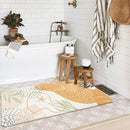 Lahome Washable Rugs for Bathroom - 2x4 Lightweight Non-Slip Laundry Room Rug Kitchen Sink Floor Mat Soft Throw Small Runner Rug, Boho Botanical Print Indoor Rug Runner for Hallway Entrance Bedroom by TinyTreasures Baby Boutique