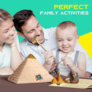 XXTOYS Pyramids Dig Kit, Ancient Egyptian Civilization Civilization Excavation Set Including Mummy Case Sun God Great Sphinx and More, STEM Science Educational Toys Archaeology Gifts for Boys & Girls by TinyTreasures Baby Boutique