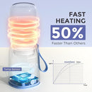 Portable Bottle Warmer, Travel Baby Bottle Warmer for Breastmilk On The Go, Leak-Proof, 2 Modes Fast Heating by TinyTreasures Baby Boutique