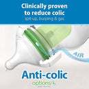Dr. Brown's Natural Flow Anti-Colic Options+Wide-Neck Baby Bottle, 5 oz/150 mL, Level 1 Nipple, 1-Pack, 0m+ by TinyTreasures Baby Boutique