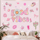 Lunerfex Y2K Tapestry Pink Wall Tapestry, Cute Tapestries for Bedroom Funny Tapestries Wall Hanging for Bedroom Living Room Decor Pink-1 44"x60" by CozyNest Decor