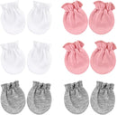 BQUBO Newborn Infant Toddler Mittens No Scratch Cotton Elastic Wrist Gloves Hypoallergenic for 0-6 Months Baby Boys Girls by TinyTreasures Baby Boutique