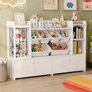 Treesland 55 Inch Large Kids Toy Storage Organizer, Kids Bookshelf Bookcase, Toy Storage Cabinet for Playroom, Bedroom Nursery by CozyNest Decor