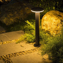 CDPA64 12W Bollard Aluminum Pathway Lighting LED Circle Top Modern 12V Low Voltage