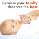 Konquest KDT-1201 Best Digital Medical Thermometer, Highly Accurate and Fast, Easy to Use, 10 Second Reading. Detect Fever Quickly - Oral Armpit and Rectal Thermometer for Babies Children and Adults by TinyTreasures Baby Boutique