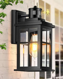 Motion Sensor Outdoor Light, Black Porch Light Dusk to Dawn, Waterproof Outdoor Motion Sensor Light, Anti-Rust Outside Lights for House, Garage, Doorway, Porch, 100% Aluminum by GreenHaven Gardens