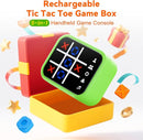 Rechargeable Tic Tac Toe Game Box with 5 Fun Brain Memory Games, Electronic Touchscreen Handheld Game, Portable Digital Puzzle Board Travel Toy, Gifts Choice for Kids and Adults (Green) by TinyTreasures Baby Boutique
