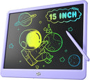LCD Writing Tablet for Kids, Kidopire 15 Inch Large Screen Doodle Board, Colorful Drawing Writing Board Tablet Kids Age 3-12+ Birthday Erasable Drawing Pad Message Practice Note Learning Toys, Purple by TinyTreasures Baby Boutique
