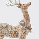DN DECONATION 2pcs Reindeer Christmas Figurines, Tabletop Reindeer Small Christmas Decor, Brown Resin Deer Statue, Holiday Home Décor Accents for Xmas Office Living Room & Bedroom Decorations by CozyNest Decor