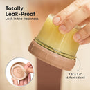 KeaBabies 12pk 4oz Glass Baby Food Containers with Lids - Leak-Proof, Microwavable Small Glass Jars, Baby Purees & Toddler Snack Storage Containers, BPA-Free, Dishwasher & Freezer Safe (Terracotta) by TinyTreasures Baby Boutique