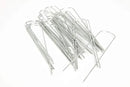Landscape Pins (50 Count) - Galvanized Heavy-Duty Sod Pins Anti-Rust Fence Stakes for Weed Barrier Fabric, Ground Cover, Irrigation Tubing, 13 Gauge, 50 Pcs by GreenHaven Gardens