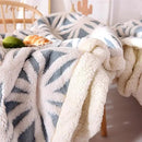 UKELER Navy Blue Flannel Sherpa Throw 60'' x 50'' New Blanket Ultra Plush Lightweight Throw Blanket Luxury Soft Warm Fuzzy Blanket Throws for Bed/Couch/Sofa/Office/Camping by CozyNest Decor