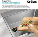 KRAUS® WasteGuard™ High-Speed 1/2 HP Continuous Feed Ultra-Quiet Motor Garbage Disposal with Power Cord and Flange Included and Universal Mount by CozyNest Decor