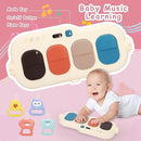 Baby Play Gym Walker Kick and Play Piano Gym for Boys Girls Play Mat Musical Tummy Time Mat Infant Christmas Newborn Gifts Toddlers (Pink) by TinyTreasures Baby Boutique