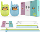 Qniglo Walkie Talkies for Kids Rechargeable 2 Pack,Christmas Birthday Gifts Toys for Age 3-12 Boys Girls, Long Range Kids Walky Talky with FM Radios for Family Adventure Camping Hiking Spy Games by TinyTreasures Baby Boutique