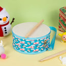 Kids Drum Set with Adjustable Strap: Toddler Musical Instrument for Ages 3-5, Wearable Drum Kit with Drumsticks, Educational Percussion Toy for Rhythm Music Development (Blue) by TinyTreasures Baby Boutique