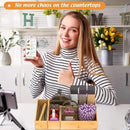 Bamboo Drawer Organizer Utensil Holder for Kitchen, Small Wood Silverware Storage Organizer, Stackable Box Tray for Cutlery, Flatware, Bathroom Caddy for Makeup, Perfume, Jewelry, 6x3x2.5 Inch by CozyNest Decor