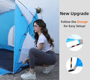 Beach Tent, Portable Sun Shelter for 2/3/4/6-8 Person with UPF 50+ UV Protection, Easy Setup Waterproof Beach Shade Canopy Cabana for Family Outdoor and Picnics, Fishing with Carrying Bag by TinyTreasures Baby Boutique